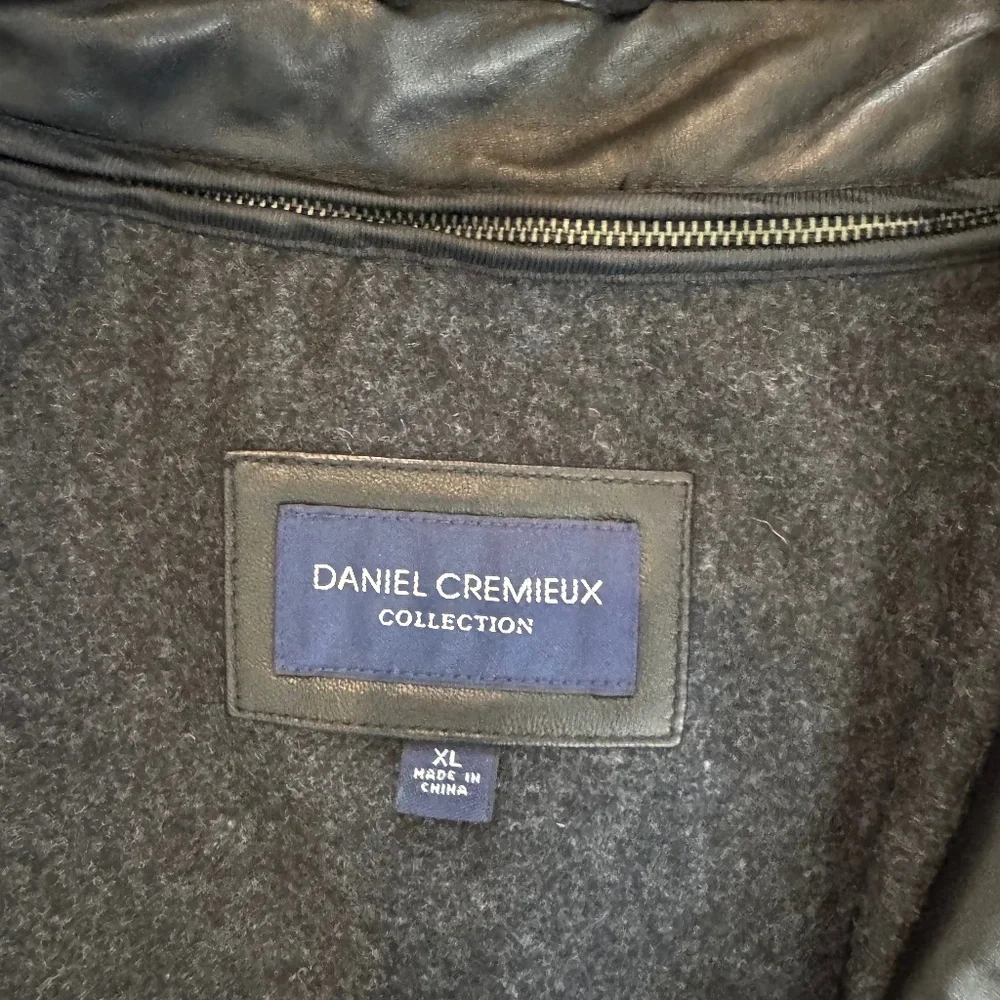 New Daniel Cremieux‎ Lambskin Leather Jacket Wool Liner Men's Size XL